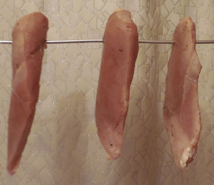 Вяленая куриная грудка в домашних условиях в холодильнике рецепт с фото