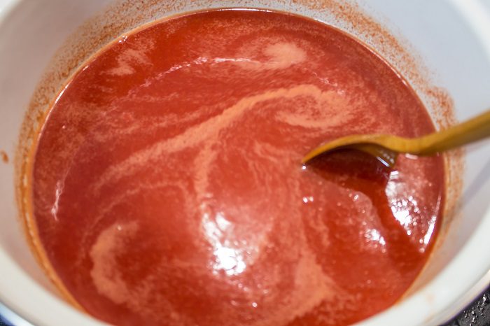 Густой домашний кетчуп с крахмалом из томатного сока