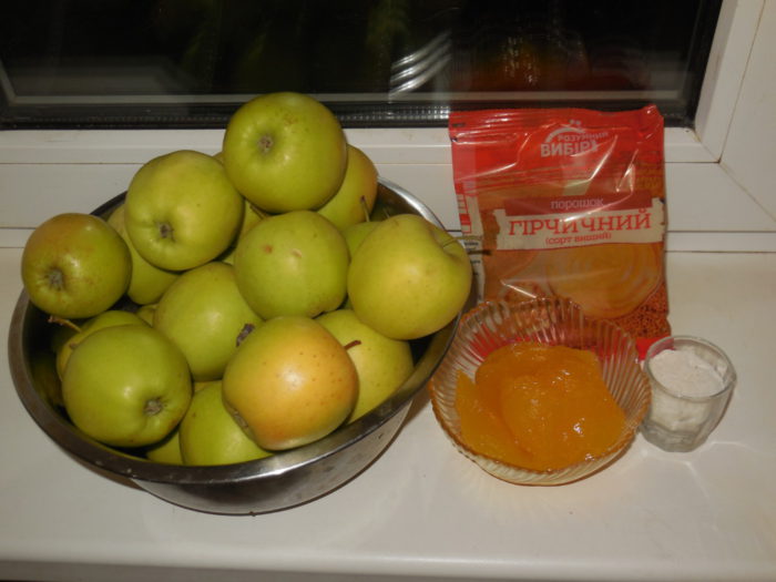 Моченые яблоки в медово-горчичном маринаде 
