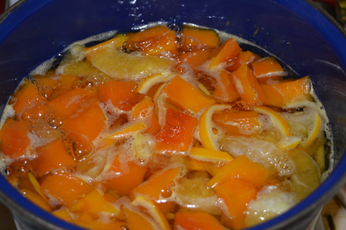 Цукаты из тыквы с апельсиновыми корками